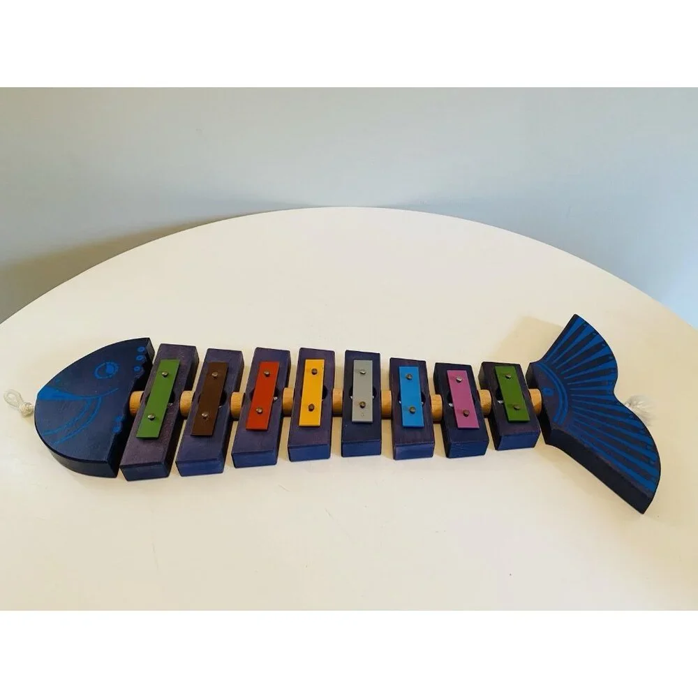 Fish Xylophone Glockenspiel Gerophone Musical Instrument Blue